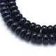 Chapelets de perles en pierre d'or bleue synthétique G-E507-11A-8mm-3