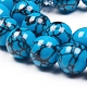 Chapelets de perles en turquoise synthétique TURQ-G832-01-14mm-3