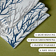 SUPERDANT Tree Branches Window Curtain Valance Blue Toned Window Treatment Valances Small Window Kitchen Curtains for Bedroom Living Room Bath Dining Room Cafe Laundry Home Decor 132x46cm/52 * 18in AJEW-WH0506-007-9