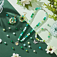 Pandahall elite 300 pz 10 fili di perle di vetro crackle verniciate a forno a colori CCG-PH0001-13B-5