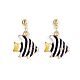 (vente d'usine de fêtes de bijoux) boucles d'oreilles pendantes en alliage EJEW-G148-18G-01-2