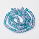 Crackle Glass Beads Strands X-CCG-Q002-10mm-06-2