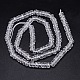 Faceted Rondelle Cultured Piezoelectric Quartz Beads Strands G-I141-4x7-01S-AA-3