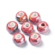 Perles européennes en porcelaine manuelles OPDL-Q099-4-2