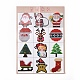 Weihnachtsthemamuster-Vorlagenpapierkarten DIY-WH0148-74-2
