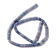 Natürlichen blauen Aventurin Perlen Stränge G-K327-01-3