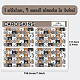 Pegatinas de tarjetas impermeables de plástico pvc rectangulares DIY-WH0432-102-2