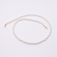Poignées de sac de perles rondes en acrylique blanc FIND-TAC0006-24C-02-1