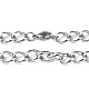 201 Stainless Steel Figaro Chain Necklace for Men Women NJEW-I122-05P-2