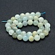 Natürliche Aquamarin Perlen Stränge G-P342-11-10mm-A-2