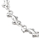 304 Stainless Steel Dolphin Link Chain Anklet AJEW-AN00559-2