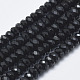 Brins de perles d'onyx noir naturel G-K246-25A-1