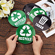 6Pcs 2 Styles PVC Garbage Recycle Trash sign stickers DIY-WH0043-40-3