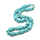 Collane di perline turchese sintetico NJEW-S392-09-1