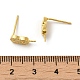 Accessoires de clous d'oreilles en 925 argent sterling avec micro pavé zircone cubique STER-P056-04G-3