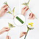 PandaHall 360pcs Light Green Floral Stem Wire Handmade Bouquet Stem Crafting Floral Wire AJEW-PH0017-80B-6