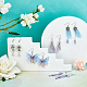 Sunnyclue 1 boîte de bricolage 10 paires de breloques en forme d'aile de papillon DIY-SC0020-18-5