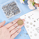 arricraft 180 Pcs 6 Styles Metal Disc and Rondelle Spacer Bead STAS-AR0001-67-3