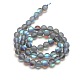 Synthetische Mondstein Perlen Stränge X-G-F142-6mm-02-2