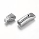 Smooth Surface 304 Stainless Steel Rectangle Magnetic Clasps STAS-I045-08-3