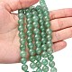 Chapelets de perles en aventurine vert naturel G-G099-8mm-17-4