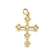 Ottone micro spianare pendenti zirconi&nbsp;KK-Z100-34G-02-1