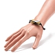 Bracelet perlé rectangle acrylique avec cordon polyester ciré BJEW-JB08545-02-3