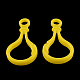 Accessoires de fermoir porte-clés en plastique opaque en forme d'ampoule en forme de bulbe KY-R006-02-1