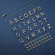 26 pièces a ~ z colliers alphabet faisant des kits DIY-YW0002-29G-6