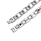 Pulseras de banda de reloj de cadena de pantera de acero inoxidable shegrace JB678A-5