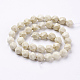 Chapelets de perles en bois pétrifié naturel G-J376-59-10mm-2