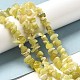 Citron naturel puce de jade brins de perles X-G-M205-22-4