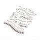 シリコーン切手  DIYスクラップブッキング用  装飾的なフォトアルバム  カード作り  スタンプシート  音符模様  21x15x0.3cm SCRA-PW0004-293-5