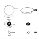 Kits de fabrication de bracelet de lettre bricolage DIY-SZ0001-61P-6