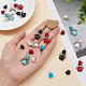 Olycraft 80Pcs 8 Styles Halloween Dyed Synthetic Turquoise Pendants FIND-OC0002-59-3