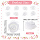CRASPIRE 100Pcs Foam Rose Heads with Lace Edge White 3D Artificial Flower Head Small for DIY Crafts Accessories Valentine's Day Home Party Wedding Bridal Bouquet Decoration 1.7 x 1.7in DIY-WH0304-623I-2