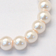 Cottura dipinto di perle di vetro perlato fili di perline rotondo HY-Q003-6mm-41-2