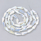 Chapelets de perles en verre électroplaqué EGLA-T008-12L-2