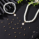 Beebeecraft 1 boîte de 80 perles de bélière en laiton plaqué or 18 carats KK-BBC0004-26-4