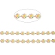 Звенья цепи из золотой латуни ручной работы CHC-K011-06G-2