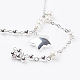 Glass Pearl Beads Pendant Necklaces NJEW-JN02038-2