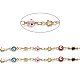 Handgefertigte Perlenketten aus Messing CHC-I027-04G-1