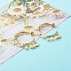 Glass Pearl Beads Stud Earrings EJEW-TA00003-2