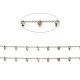 Handgefertigte facettierte Perlenketten aus natürlichem Rosenquarz CHC-E021-02L-P-1