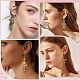 SUNNYCLUE 5 Pairs 5 Style Star & Moon Tarot Theme Alloy Dangle Earrings for Women EJEW-SC0001-32-5