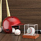 正方形のアクリル野球ディスプレイボックス  野球収納ケース  透明  100x100x97mm ODIS-WH0030-57-5