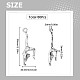 Sunnyclue 80 個チベット スタイル亜鉛合金ダンサー ペンダント  体操魅力/体操ペンダント  鉛フリー＆カドミウムフリー  アンティークシルバー  30x10.5x3mm  穴：2mm TIBEP-SC0002-35-2