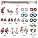 Set per la creazione di gioielli con bracciale in ottone stile europeo sunnyclue DIY-SC0007-02-2