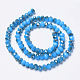 Electroplate Opaque Glass Beads Strands EGLA-A034-P8mm-E19-2