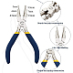 BENECREAT 6 in 1 Bail Making Pliers Wire Looping Forming Pliers with Non-Slip Comfort Grip Handle for 3mm to 9.5mm Loops and Jump Rings PT-BC0001-20-2